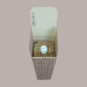 Scatola Astuccio Porta 1 Bottiglia 750 ml Olio Vino Carta Avana Grafica Natale Words 90x90H340mm 10 pezzi [240bc333]