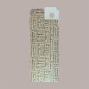 Scatola Astuccio Porta 1 Bottiglia 750 ml Olio Vino Carta Avana Grafica Natale Words 90x90H340mm 10 pezzi [96464529]