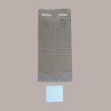 Scatola Astuccio Porta 1 Bottiglia 750 ml Olio Vino in Plastica Trasparente con Manico 90x90H430mm 10 Pezzi [116d31f0]