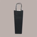 20 Borsa Busta Carta Nera porta 1 Bottiglia 750 ml con Manico in Cordoncino 12+9x40cm [0ed870c8]