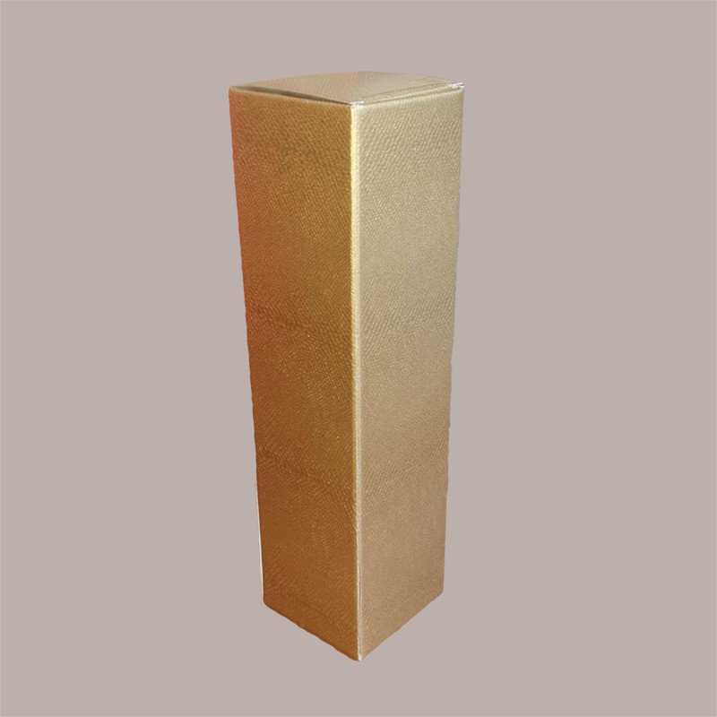 Scatola Astuccio Porta 1 Bottiglia 750 ml Champagne in Cartoncino grafica Skin Oro 100x100H340mm 10 Pezzi [ad775f58]