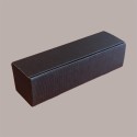 Scatola Astuccio Porta 1 Bottiglia 750 ml Olio Vino Cantinetta Stesa in Carta Onda Nero 340x90H90mm 10 Pezzi [9a5363dc]
