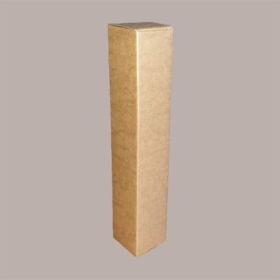 Scatola Astuccio Porta 1 Bottiglia 500/750 ml Liquore in Cartoncino Avana Liscio 75x75H400mm 10 pezzi [b55a400f]