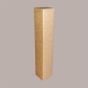 Scatola Astuccio Porta 1 Bottiglia 500/750 ml Liquore in Cartoncino Avana Liscio 75x75H400mm 10 pezzi [b55a400f]