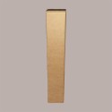 10 Pz Scatola Astuccio Porta 1 Bottiglia 500/750 ml Liquore in Cartoncino Avana Liscio 75x75H400mm [6c7c0302]