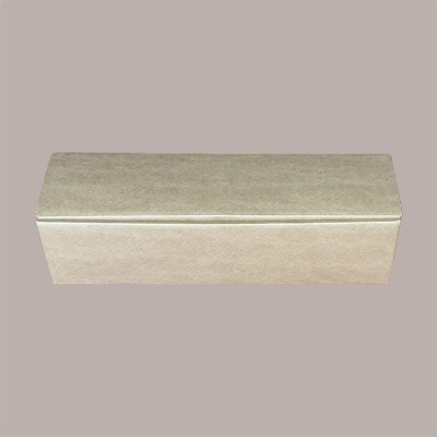 Scatola Astuccio Porta 1 Bottiglia 750 ml Olio Vino Cantinetta Stesa in Cartoncino Avana 340x90H90mm 10 Pezzi [dbe8376f]