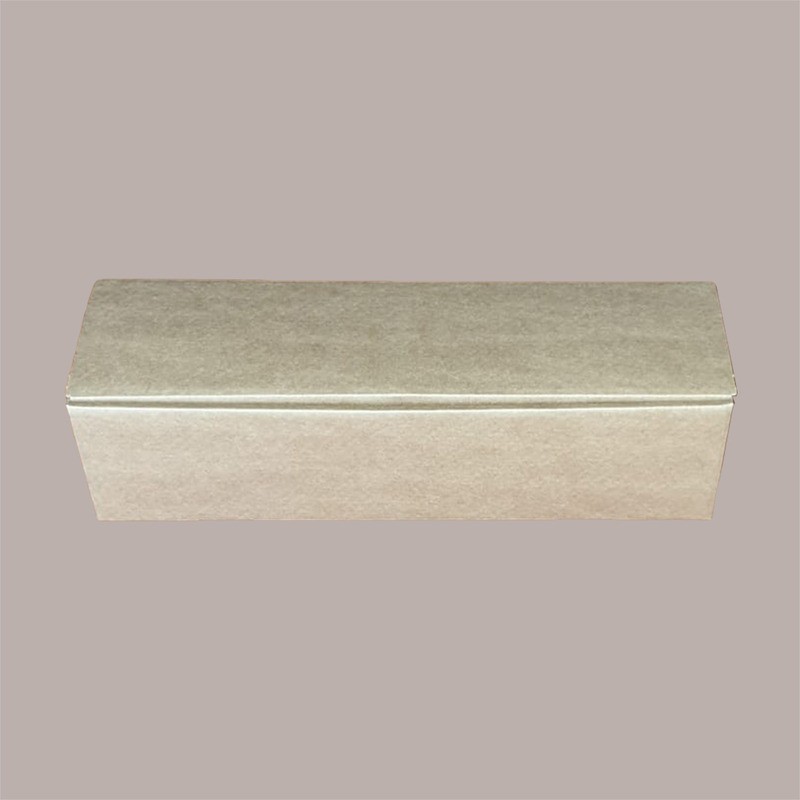 Scatola Astuccio Porta 1 Bottiglia 750 ml Olio Vino Cantinetta Stesa in Cartoncino Avana 340x90H90mm 10 Pezzi [dbe8376f]