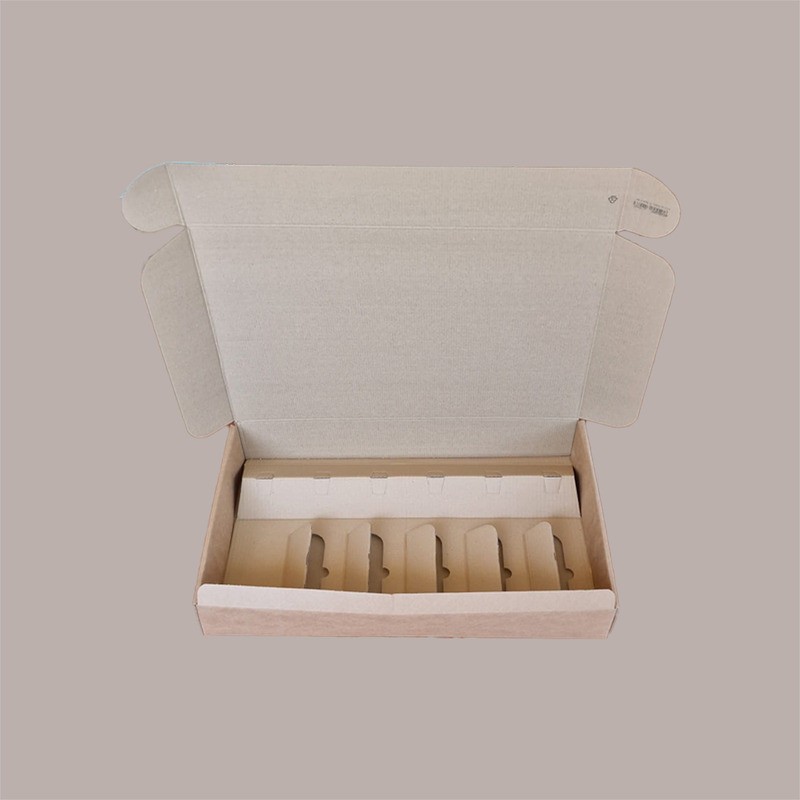 3 Pz Scatola Astuccio Porta 6 Bottiglie 750 ml Olio Vino Cantinetta Stesa in Cartoncino Avana Liscio 340x560H90mm [7b2a30e7]