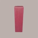 Scatola Astuccio Porta 1 Bottiglia CRU da750 ml in Cartoncino Seta Bordeaux 100x100H290mm 10 pezzi [a2858683]