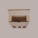 10 Pz Scatola Astuccio Porta 3 Bottiglie 500 ml Olio in Cartoncino Onda Avana Petit 200x65H320mm [e9739a2a]