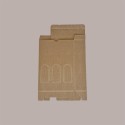 10 Pz Scatola Astuccio Porta 3 Bottiglie 500 ml Olio in Cartoncino Onda Avana Petit 200x65H320mm [ec23dd34]