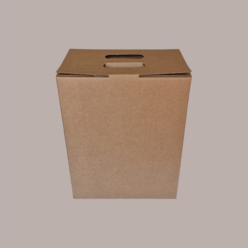 5 Pz Scatola per Confezione Regalo Porta 6 Bottiglie 750 ml Olio Vino Cubotto in Carta Avana Liscio 270x180H340mm [95ad9296]