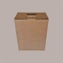 5 Pz Scatola per Confezione Regalo Porta 6 Bottiglie 750 ml Olio Vino Cubotto in Carta Avana Liscio 270x180H340mm [95ad9296]