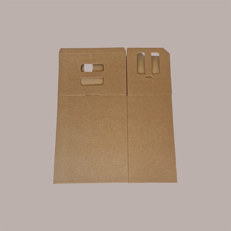 5 Pz Scatola per Confezione Regalo Porta 6 Bottiglie 750 ml Olio Vino Cubotto in Carta Avana Liscio 270x180H340mm [49db9685]