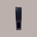 Scatola Astuccio Porta 1 Bottiglia 750  ml Vino Riesling in Cartoncino Nero grafica effetto pelle 90x90H410mm [cfe80bd1]