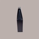 Scatola Astuccio Porta 1 Bottiglia 750  ml Vino Riesling in Cartoncino Nero grafica effetto pelle 90x90H410mm [78f5cad5]