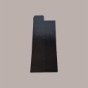 Scatola Astuccio Porta 1 Bottiglia 750  ml Vino Riesling in Cartoncino Nero grafica effetto pelle 90x90H410mm [7da58dcb]