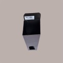 Scatola Astuccio Porta 1 Bottiglia 750  ml Vino Riesling in Cartoncino Nero grafica effetto pelle 90x90H410mm [cab84ccf]