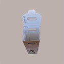 Scatola Astuccio Porta 1 Bottiglia 750 ml Olio Vino in Cartoncino grafica Skin Oro con Finestra 90x90H385mm 10 Pezzi [c38a3565]