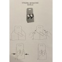 Cestello Aperto Porta 4 Bottiglie Olio/Birra da 500 ml in Cartoncino Rigido Kraft nero, 150x150H320mm, Ideale per Eno [cda5c81c]