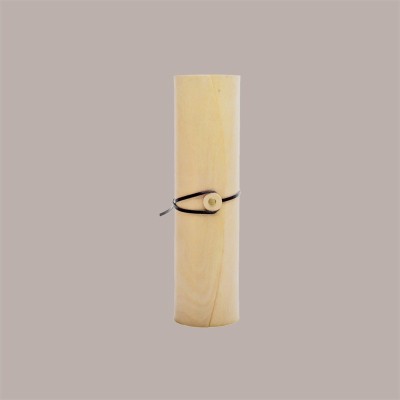 Scatola Astuccio in Legno Porta 1 Bottiglia 750 ml con cordino H32,5cm Dm 8cm 2 Pezzi [7517264d]