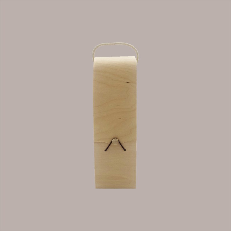 Cofanetto Lusso in Legno Porta 1 Bottiglia 750 ml Ideale per Confezione Regalo 33+9x9cm [fce24f4f]