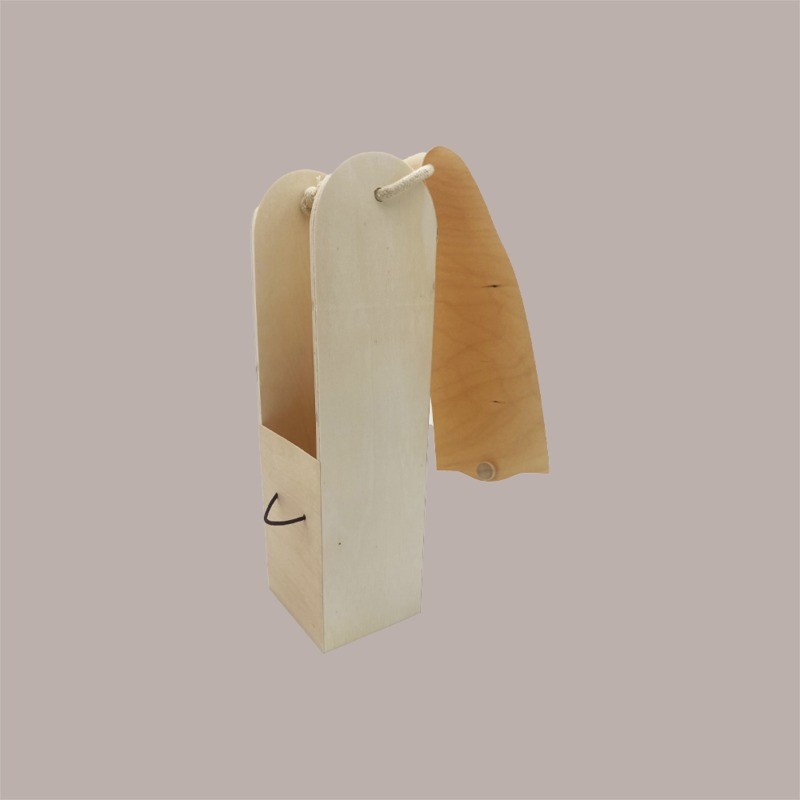 Cofanetto Lusso in Legno Porta 1 Bottiglia 750 ml Ideale per Confezione Regalo 33+9x9cm [92d9cd46]
