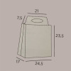 10 Pz Shopper Busta Juta Portabottiglie 500/750 ml per Birra con Stampa 24,5+17xH23,5/31 cm [8562595c]