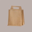 10 Pz Shopper Busta Juta Naturale Portabottiglie 500/750 ml per Birra 24,5+17xH23,5/31 cm [69a5444a]