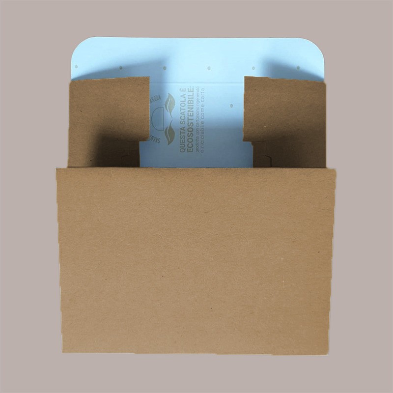 10 Pz Scatola Porta Dolci Mignon in Cartoncino Avana Ecolife 21x30H6,5cm [319edc79]