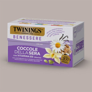 18 Filtri Tisana Infuso Benessere Coccole della Sera Con Vitamina B3 Twinings [296dcaf2]