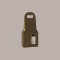 Scatola Astuccio Porta 2 Bottiglie 750 ml vino e olio New Bag in Cartoncino Marrone effetto Pelle 180x90H410mm 10 Pez [0bc4224e]