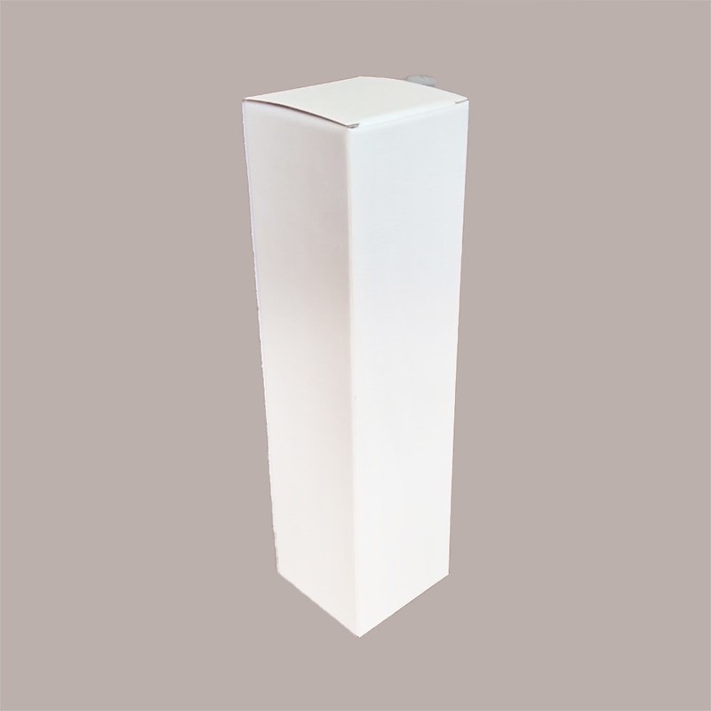 Scatola Astuccio Porta 1 Bottiglia 750 ml Olio Vino Cartoncino grafica Seta Bianco 90x90H340mm 10 Pezzi [0c20c899]