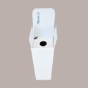 10 Pz Scatola Astuccio Porta 1 Bottiglia 750 ml Olio Vino Cartoncino grafica Seta Bianco 90x90H340mm [d5068b94]