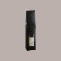 Scatola Astuccio Porta 1 Bottiglia 750 ml Olio Vino Cartoncino Nero grafica effetto pelle con Finestra 90x90H370mm 20 [c319a6c2]