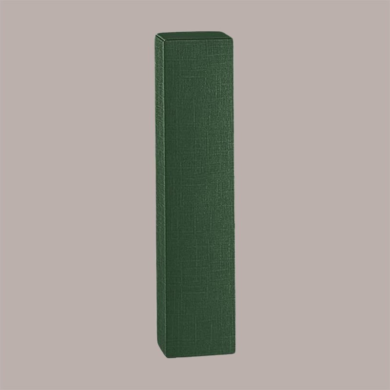 Scatola Astuccio Porta 1 Bottiglia 500 ml Olio in Cartoncino Seta Verde Petit 65x65H320mm 20 Pezzi [d2323169]