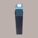 Scatola Astuccio Porta 1 Bottiglia 750 ml Olio Vino Cartoncino Nero grafica effetto pelle 90x90H340mm 20 Pezzi [d0c2b3a2]