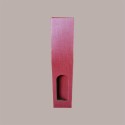 Scatola Astuccio Porta 1 Bottiglia 750 ml Olio Vino in Cartoncino Seta Bordeaux con Finestra 90x90x385mm 20 Pezzi [f45334ed]