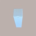Scatola Astuccio Porta 1 Bottiglia 250/500 ml Olio in Cartoncino Seta Bianco Petit 55x55H240mm 20 Pezzi [13ada9f5]