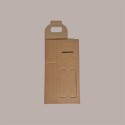20 Pz Scatola Astuccio Porta 2 Bottiglie 500 ml Olio Cartoncino Avana Liscio 130x65H335mm [e771b90d]