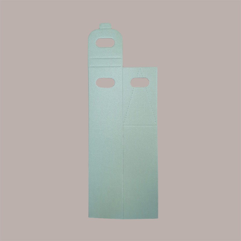 Scatola Astuccio Porta 1 Bottiglia 750 ml Olio Vino in Carta Linea Verde con Finestra 90x90H385mm 20 Pezzi [60e1e114]