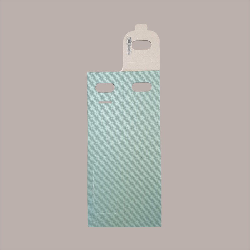 Scatola Astuccio Porta 1 Bottiglia 750 ml Olio Vino in Carta Linea Verde con Finestra 90x90H385mm 20 Pezzi [d7fc2010]
