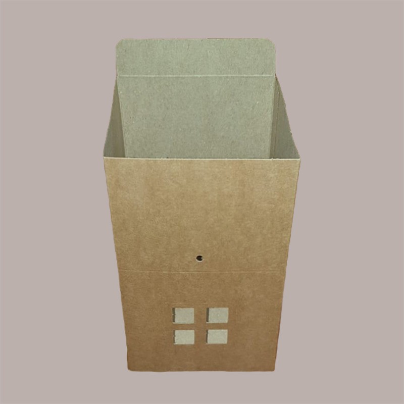 Casetta in Cartoncino Avana con Cordini Piccola 120x120H110mm 20 pezzi [afb04ce7]