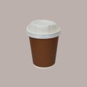Bicchiere Termico in Carta Monouso Brown Marrone per Caffè Cappuccino 6oz 180 ml 100 Pezzi [9c362c2f]