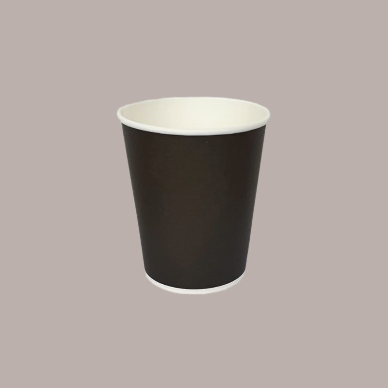 Bicchiere Termico in Carta Monouso Nero per Caffè Cappuccino 6oz 180 ml 100 Pezzi [247eb5cb]
