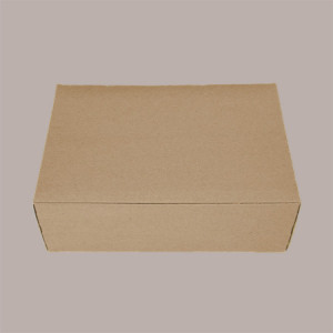 10 Pz Scatola Porta Dolci Mignon in Cartoncino Avana Ecolife 21x30H6,5cm [86831d7d]