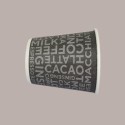 Bicchiere Termico in Carta Monouso Nero grafica Coffee Black per Caffè Cappuccino 6oz 180 ml 100 Pezzi [92050685]