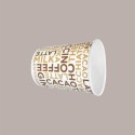 Bicchiere Termico in Carta Monouso Bianco grafica Coffee White per Caffè Cappuccino 6oz 180 ml 100 Pezzi [a2b41f80]