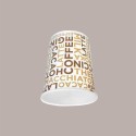 100 Pezzi Bicchiere Termico in Carta Monouso Bianco grafica Coffee White per Caffè Cappuccino 6oz 180 ml [15a9de84]
