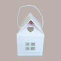 Casetta in Cartoncino Rosa con Cordini Piccola 120x120H110mm 20 pezzi [39e09cdb]